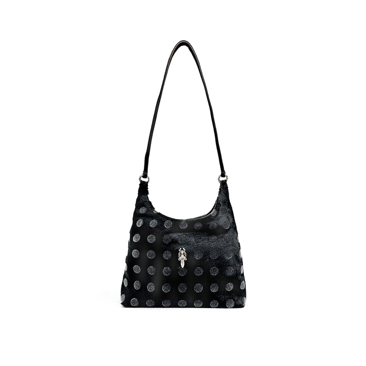 Chrome Hearts VIV Horsehair Silver Dagger Handbag