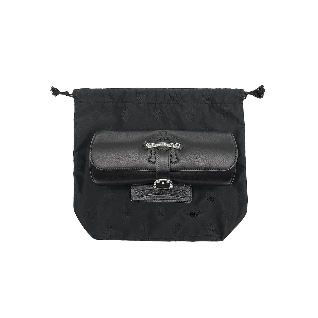 크롬하츠 블랙 트리플 크로스 시계 롤 박스