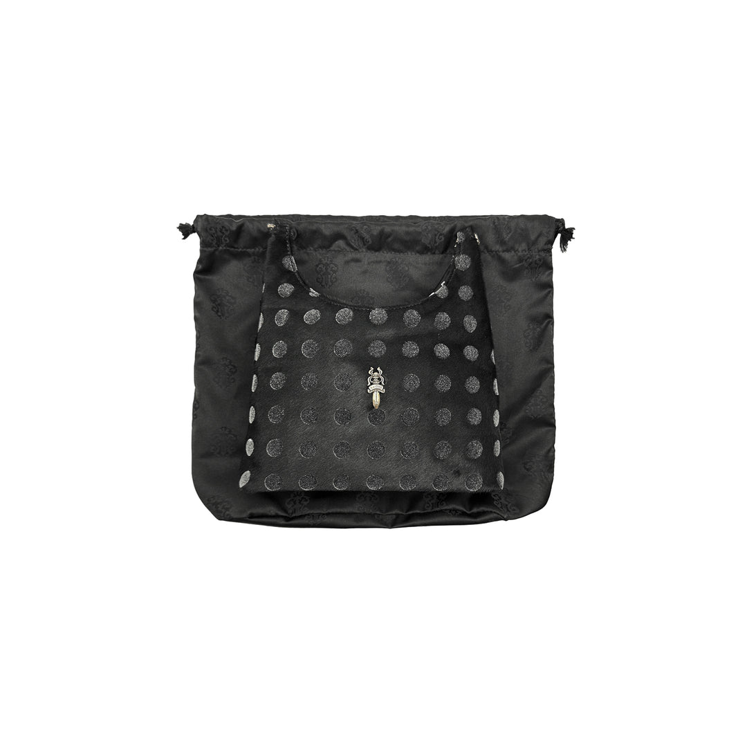 Chrome Hearts VIV Horsehair Silver Dagger Handbag