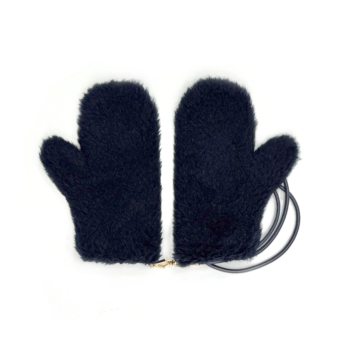 MAXMARA Navy Ombrato Gloves