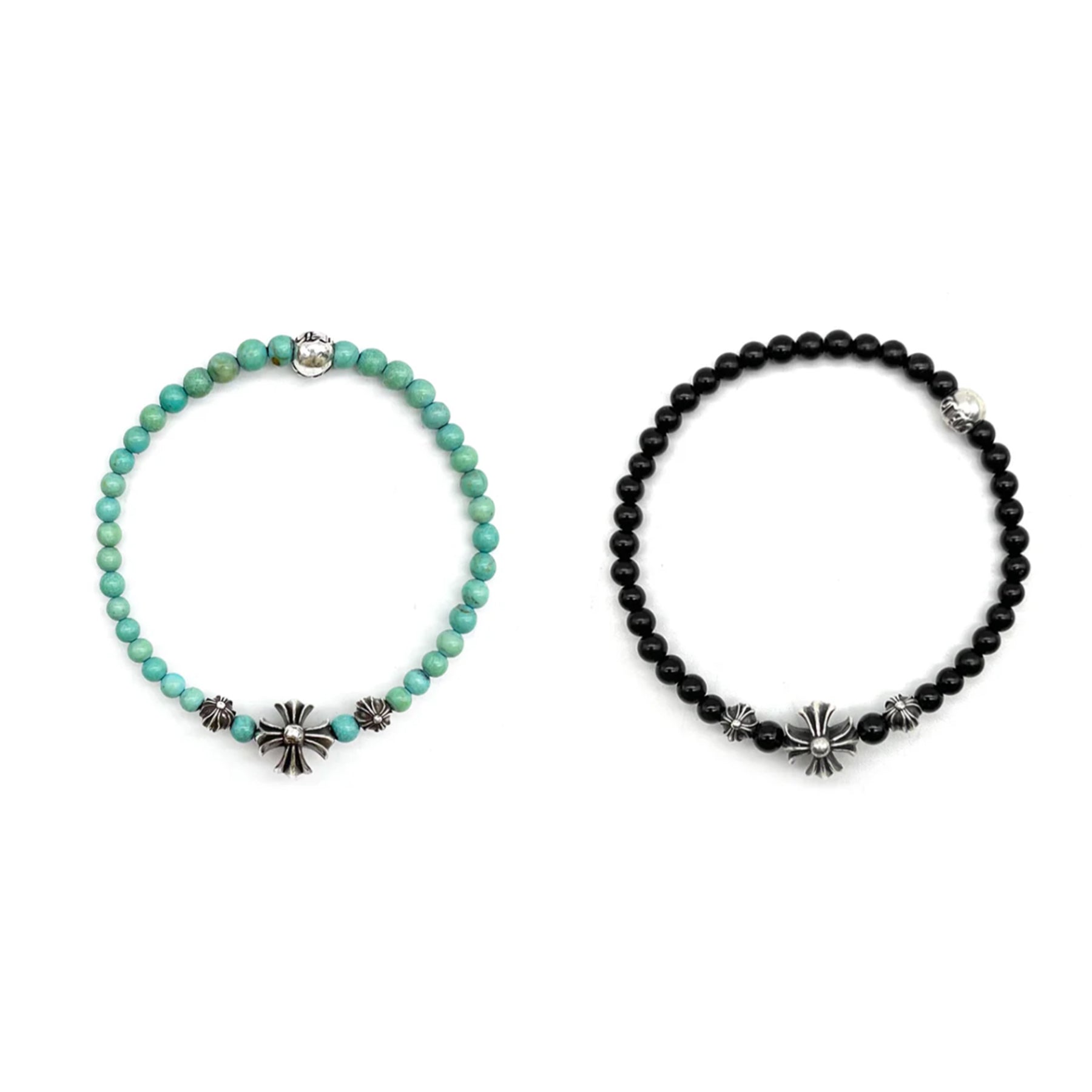 Chrome Hearts 4mm 4 Silver Beaded Bracelet - SRM – SHENGLI ROAD MARKET