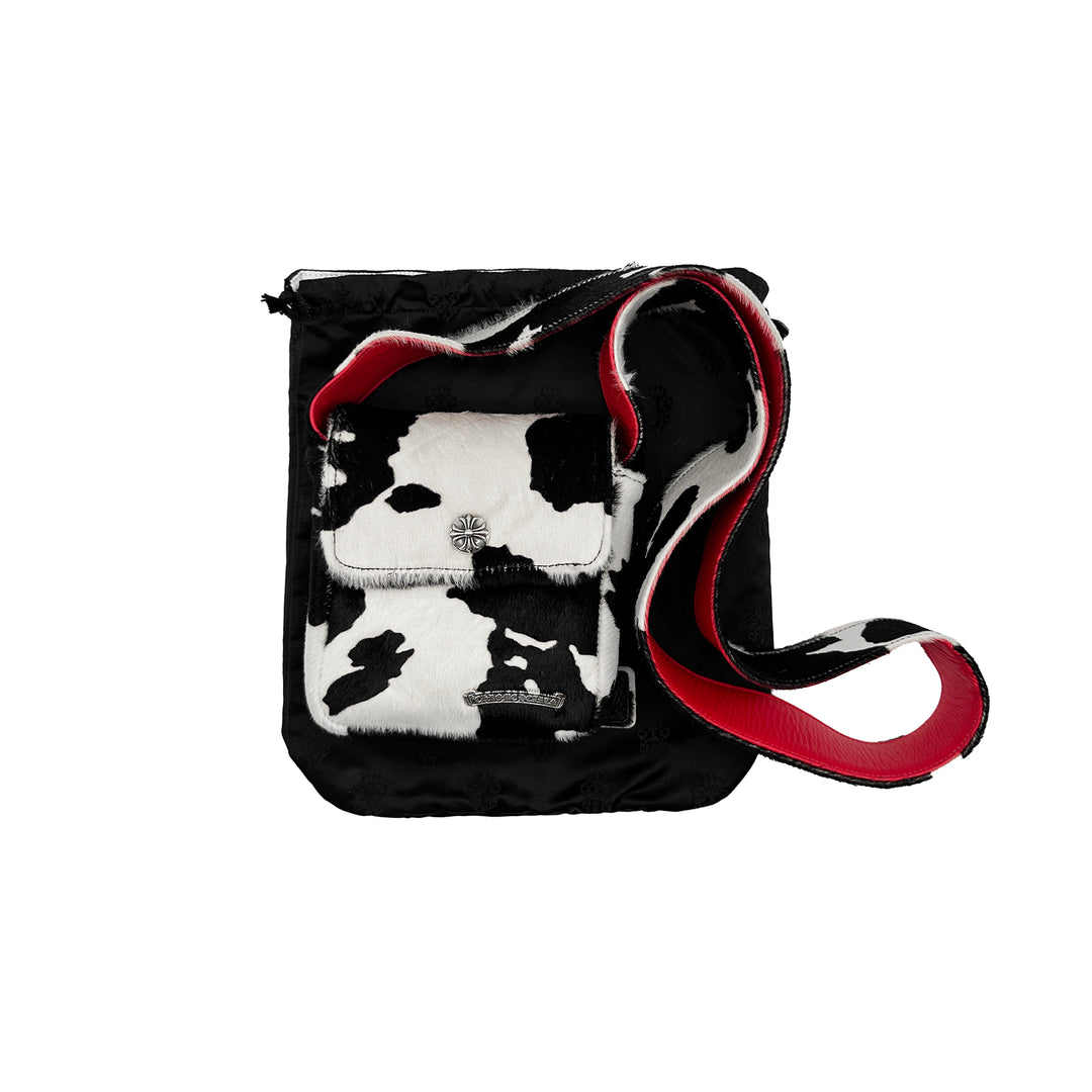 Chrome Hearts Horsehair Cow Stripe Hot Pot Crossbody Bag