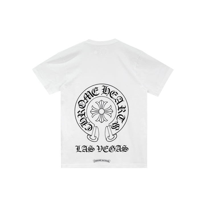 Chrome Hearts Las Vegas Exclusive Horseshoe Logo Short Sleeve T-shirt