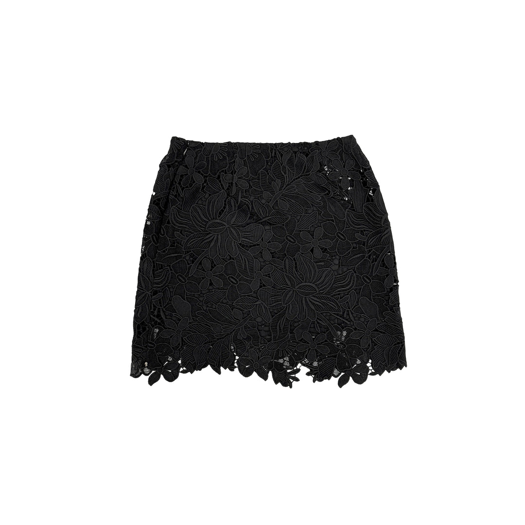 SPORTMAX Black Spxbora Jersey Skirt