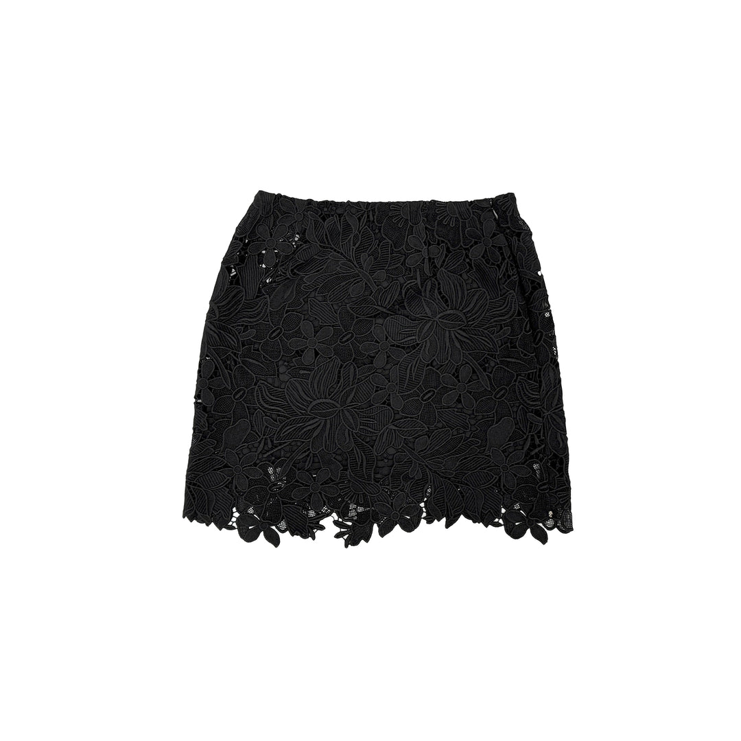 SPORTMAX Black Spxbora Jersey Skirt