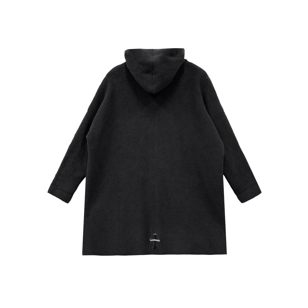 Chrome Hearts Horsehair Cross Leather Patch Cardigan