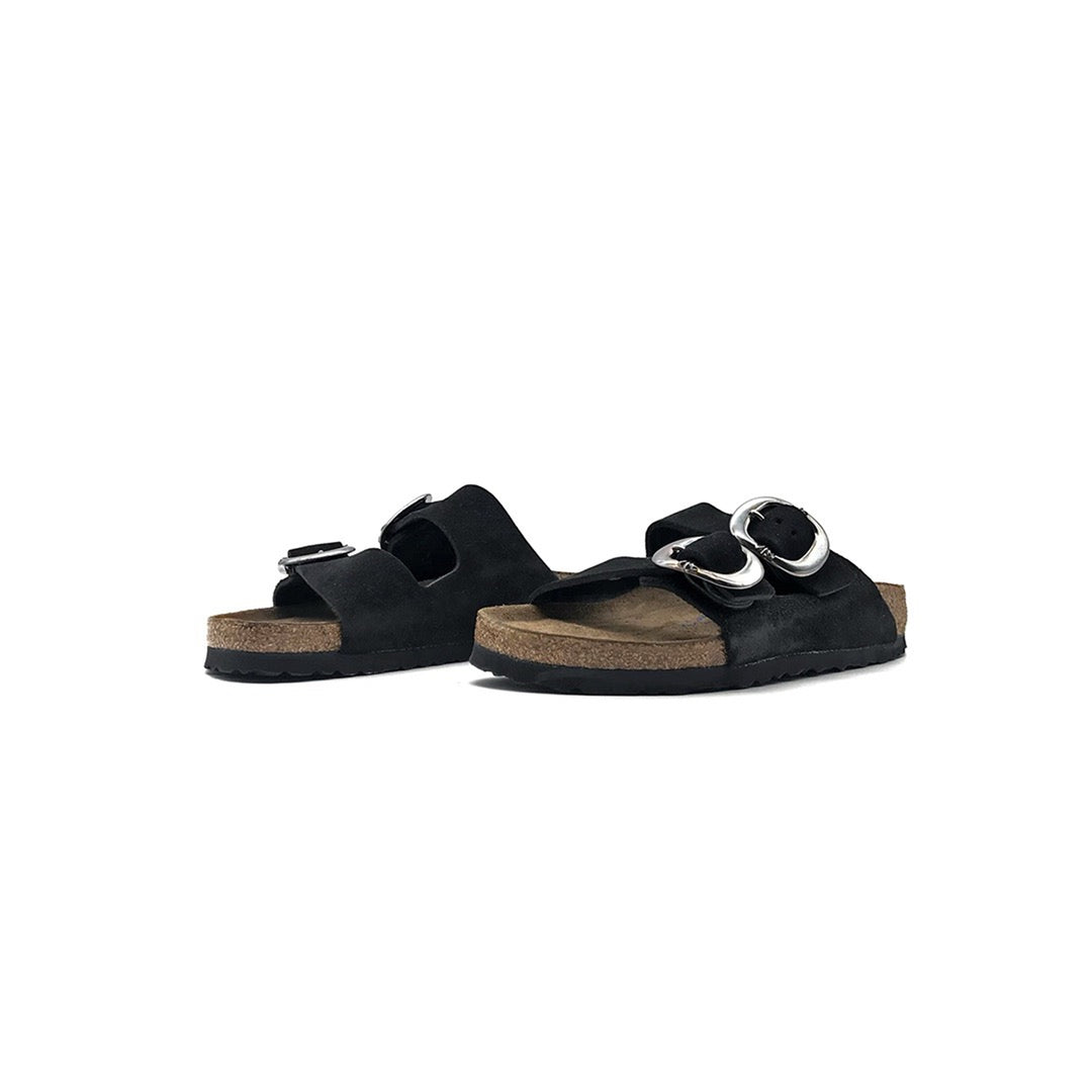 Chrome Hearts Birkenstock Black Sandals