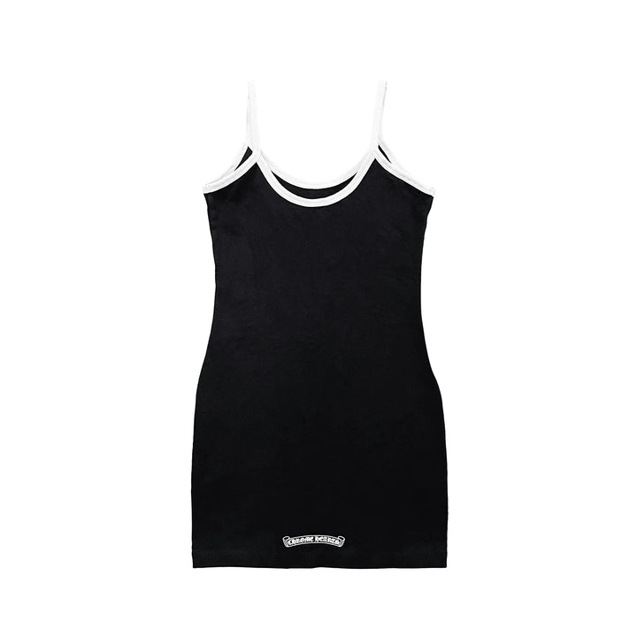 Chrome Hearts Black Horseshoe Logo Tank top Dress