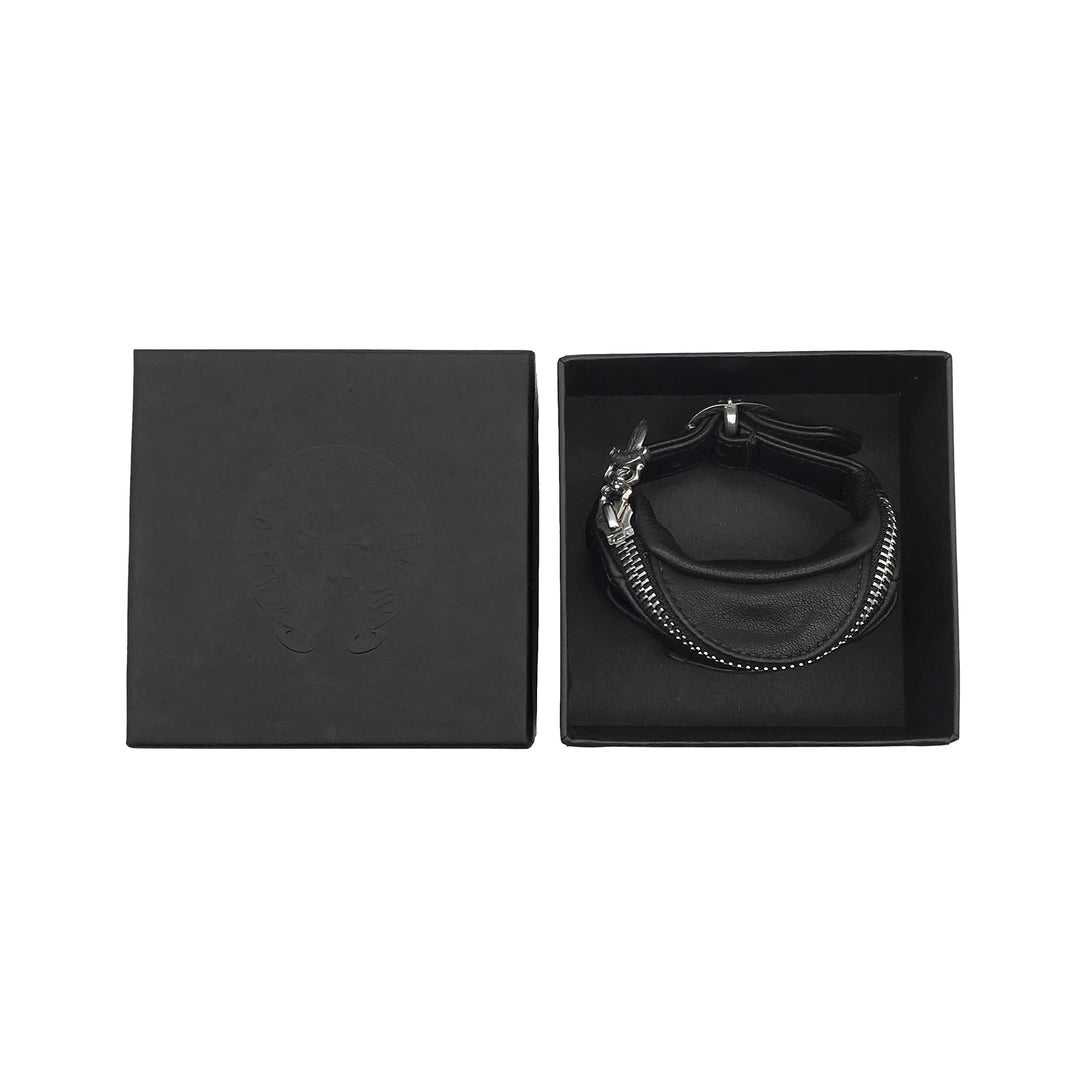 크롬하츠 블랙 실버 스크롤 손목 가방