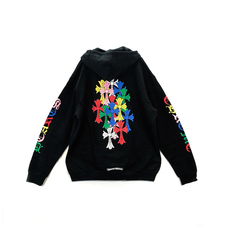 Chrome Hearts Multi-Color Cross Logo Zip Up Hoodie