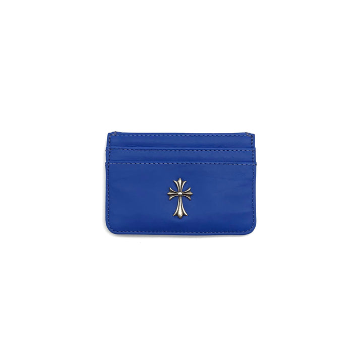 Chrome Hearts Blue Cross Card Holder