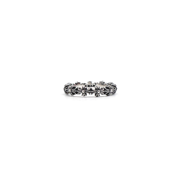 Chrome Hearts Silver Tiny E Plus Band Ring