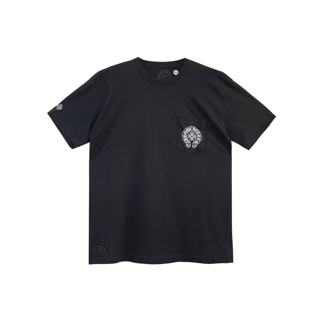 Chrome Hearts Gradient Horseshoe Black Short Sleeve Tee