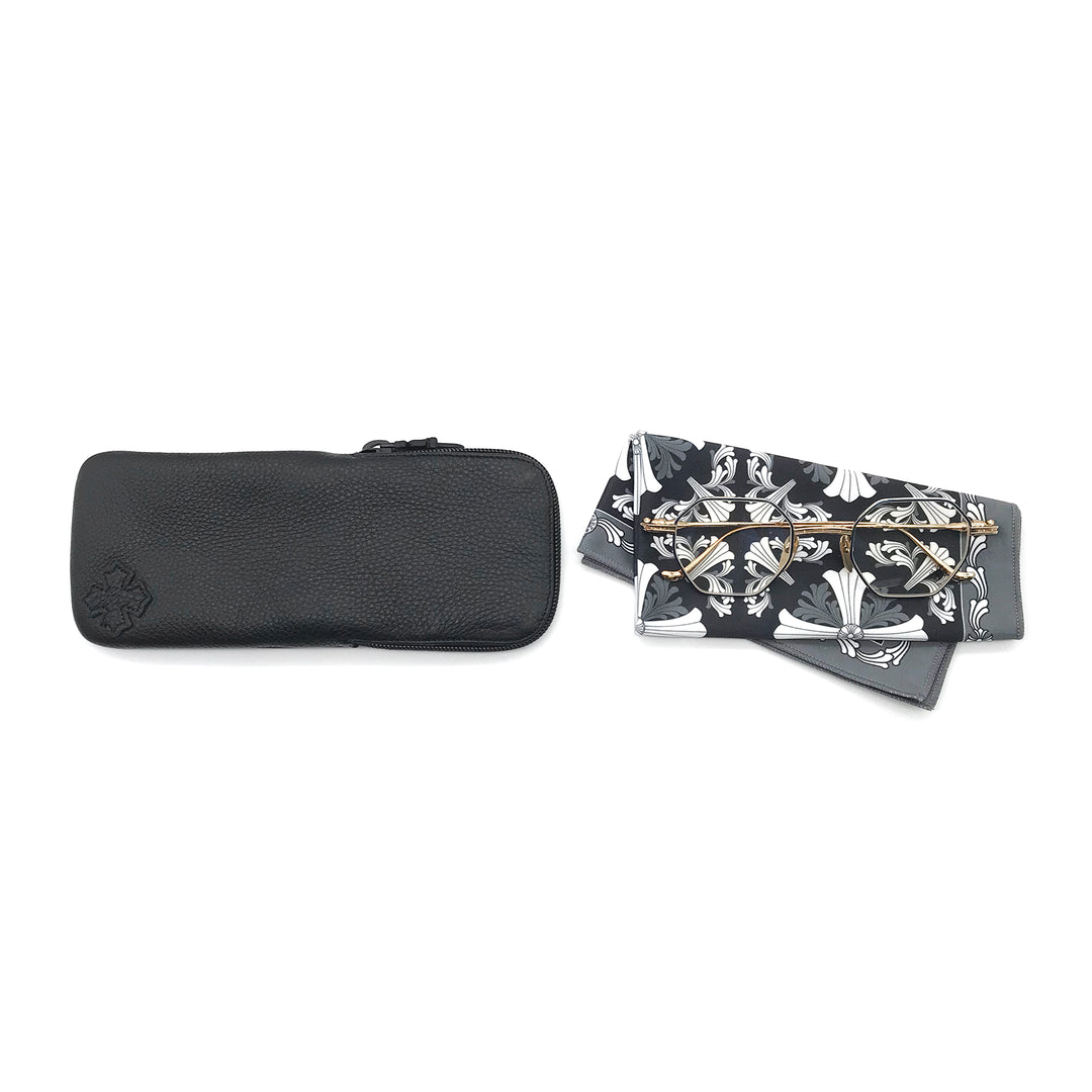 CHROME HEARTS (クロムハーツ) エヴァキュレーション MBK-GP マットブラック&amp;ゴールド メガネフレーム