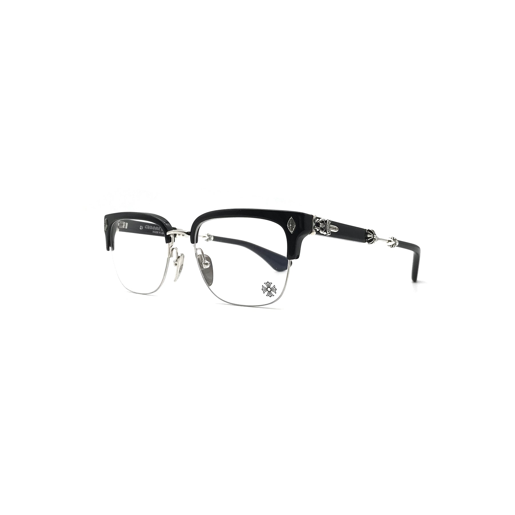 CHROME HEARTS EASY メガネ ブラック ホワイト Chrome Hearts EVAGILIST Glasses Frame – SHENGLI ROAD MARKET
