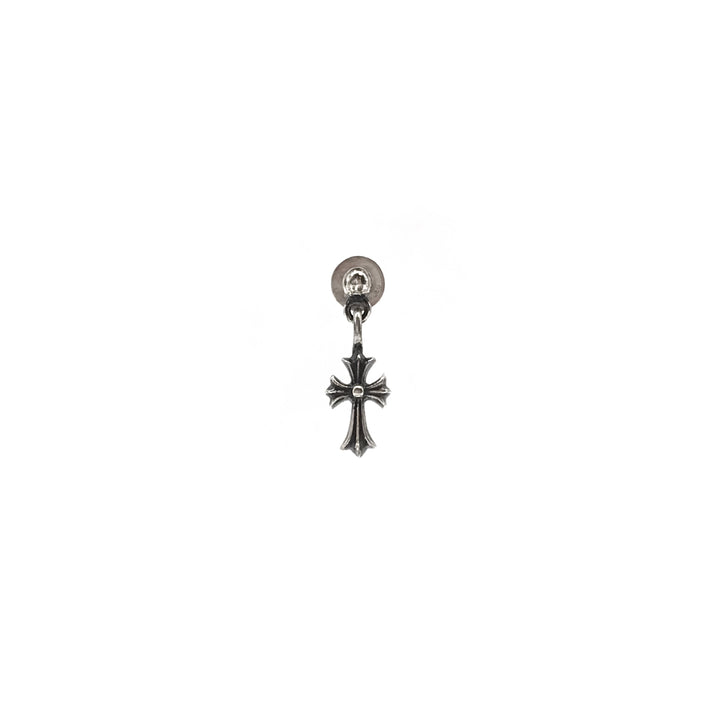 크롬하츠 실버 미니 크로스 이어링 드롭