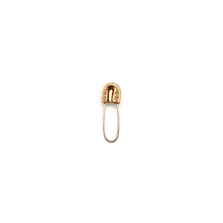 Chrome Hearts 22K Gold Safety Pin Earring