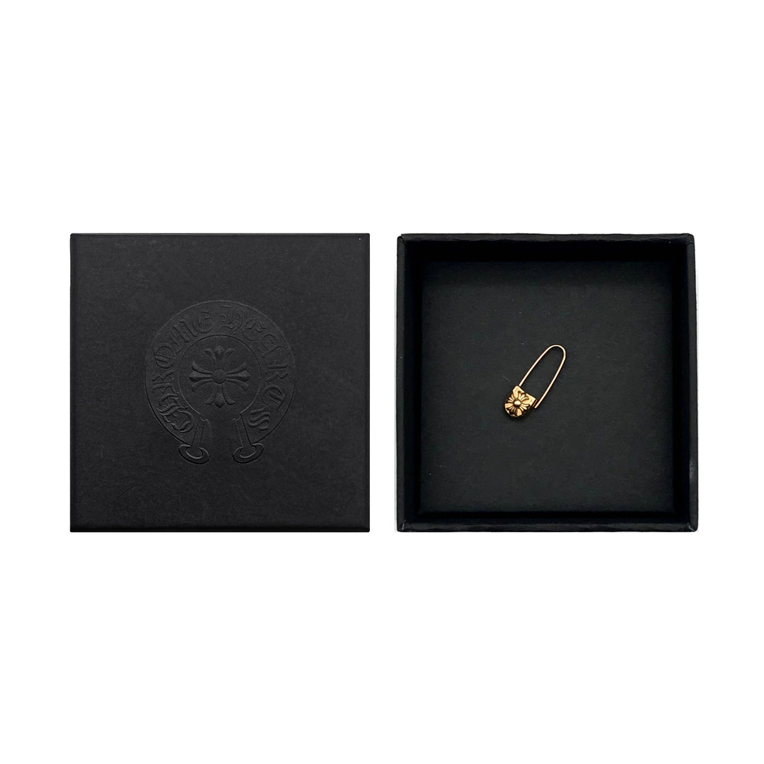 Chrome Hearts 22K Gold Safety Pin Earring