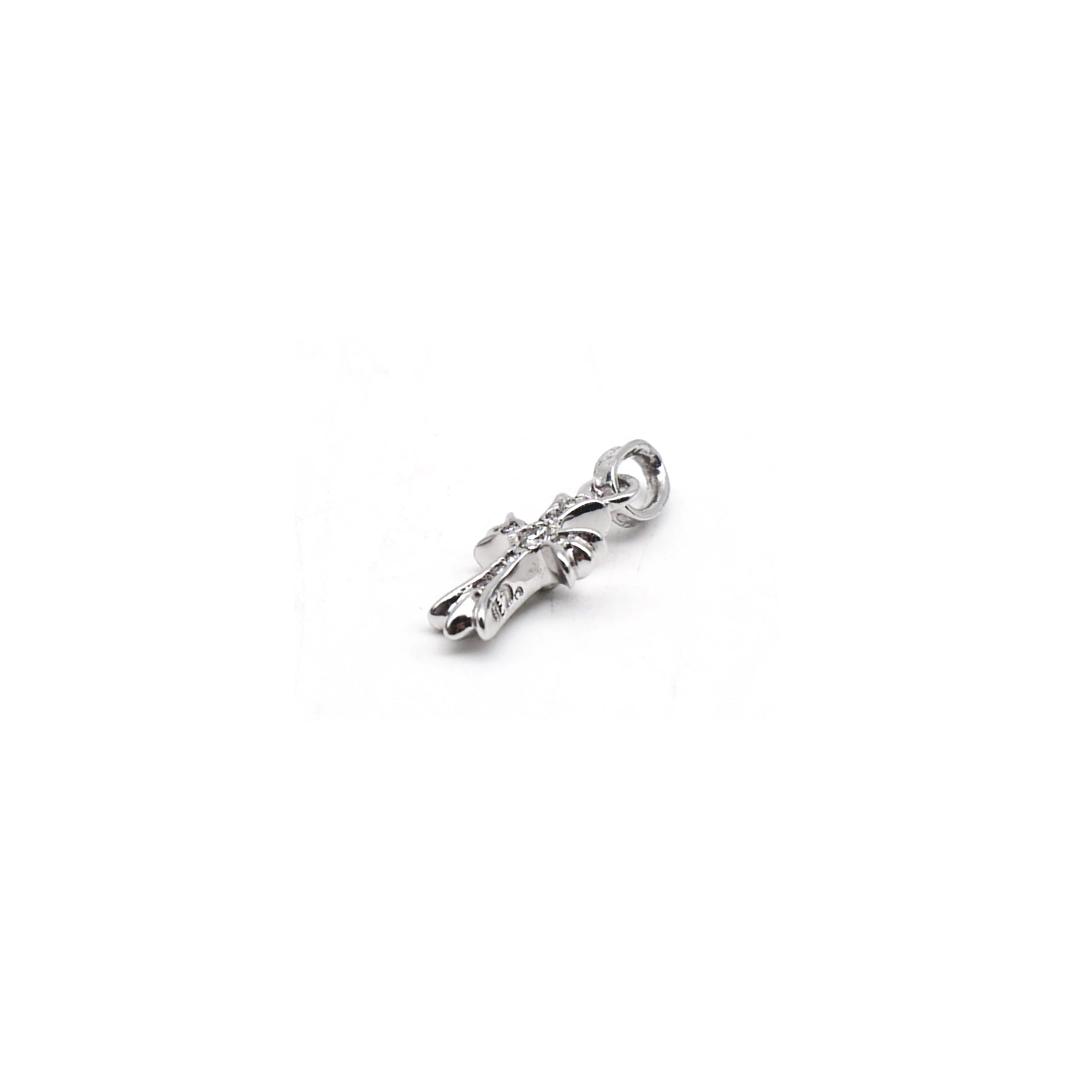 Chrome Hearts 18K White Gold Diamonds Babyfat Charm - SRM