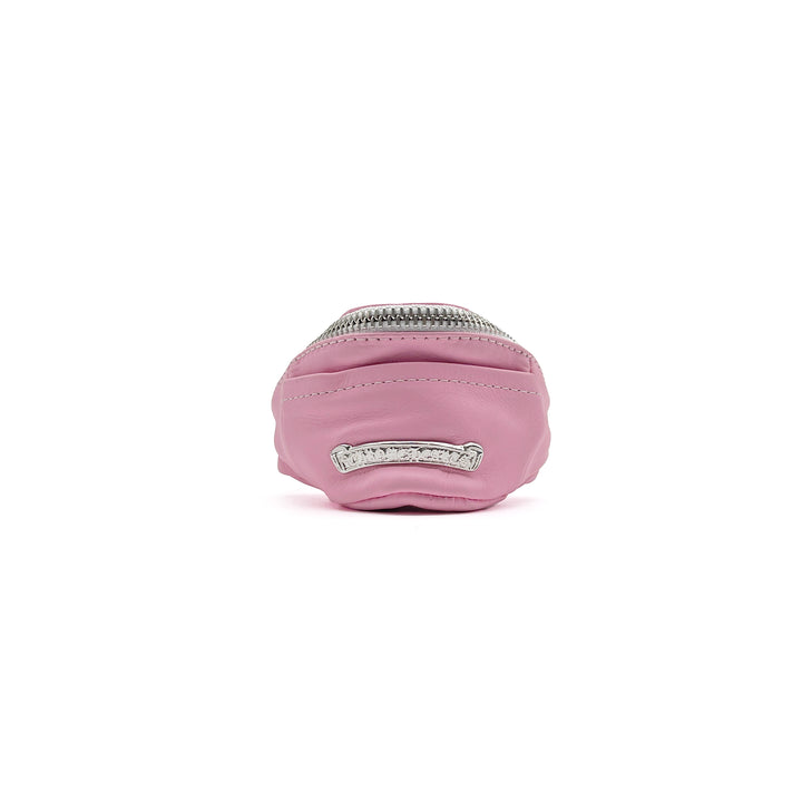 크롬하츠 사쿠라 핑크 실버 스크롤 손목 가방