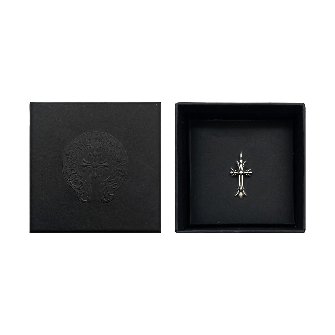 Chrome Hearts 925 シルバー ダブルレイヤー クロス ペンダント