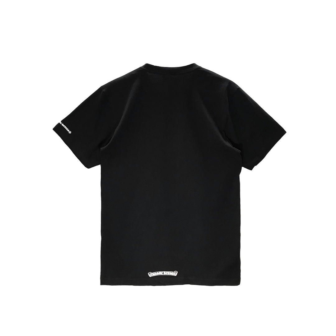 Chrome Hearts Black Neck Logo Short Sleeve Tee