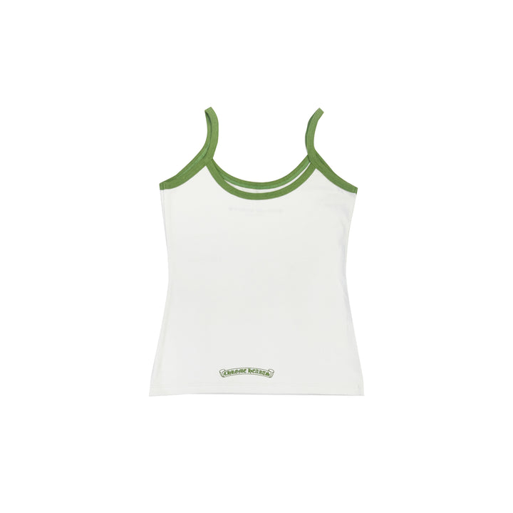 Chrome Hearts Green＆White Horseshoe Logo Tank top