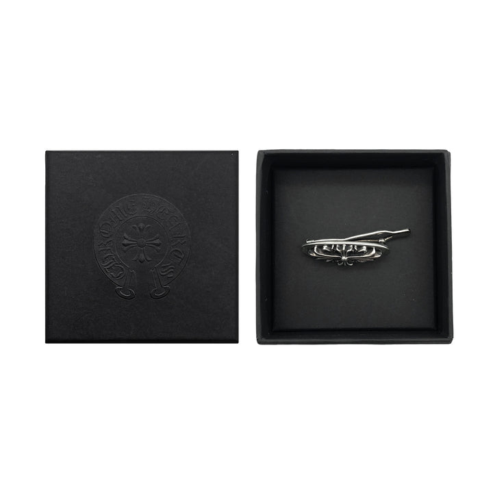 CHROME HEARTS (クロムハーツ) シルバー フローラル クロス ヘアクリップ