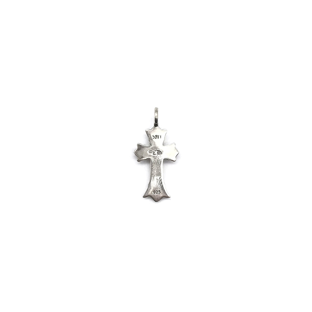 Chrome Hearts Silver Double Cross Pendant