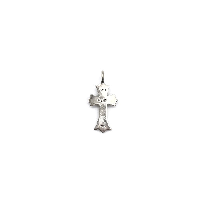 Chrome Hearts Silver Double Cross Pendant