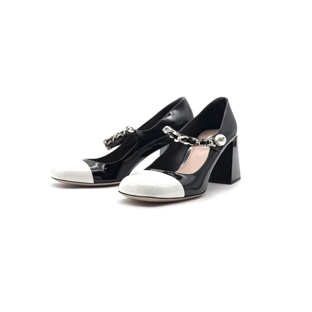 Miu Miu Mary Jane leather shoes