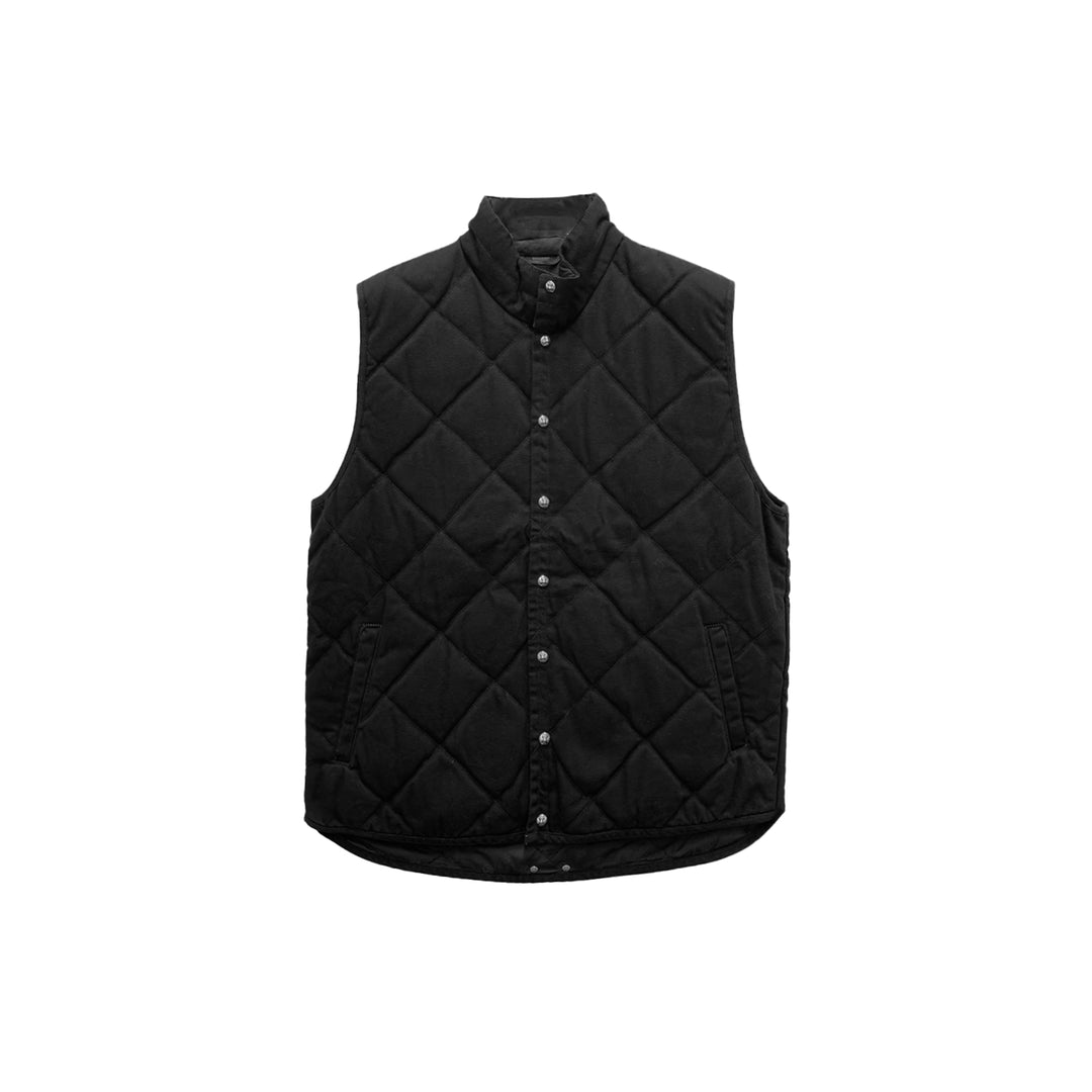 Chrome Hearts Black Quilted Vest