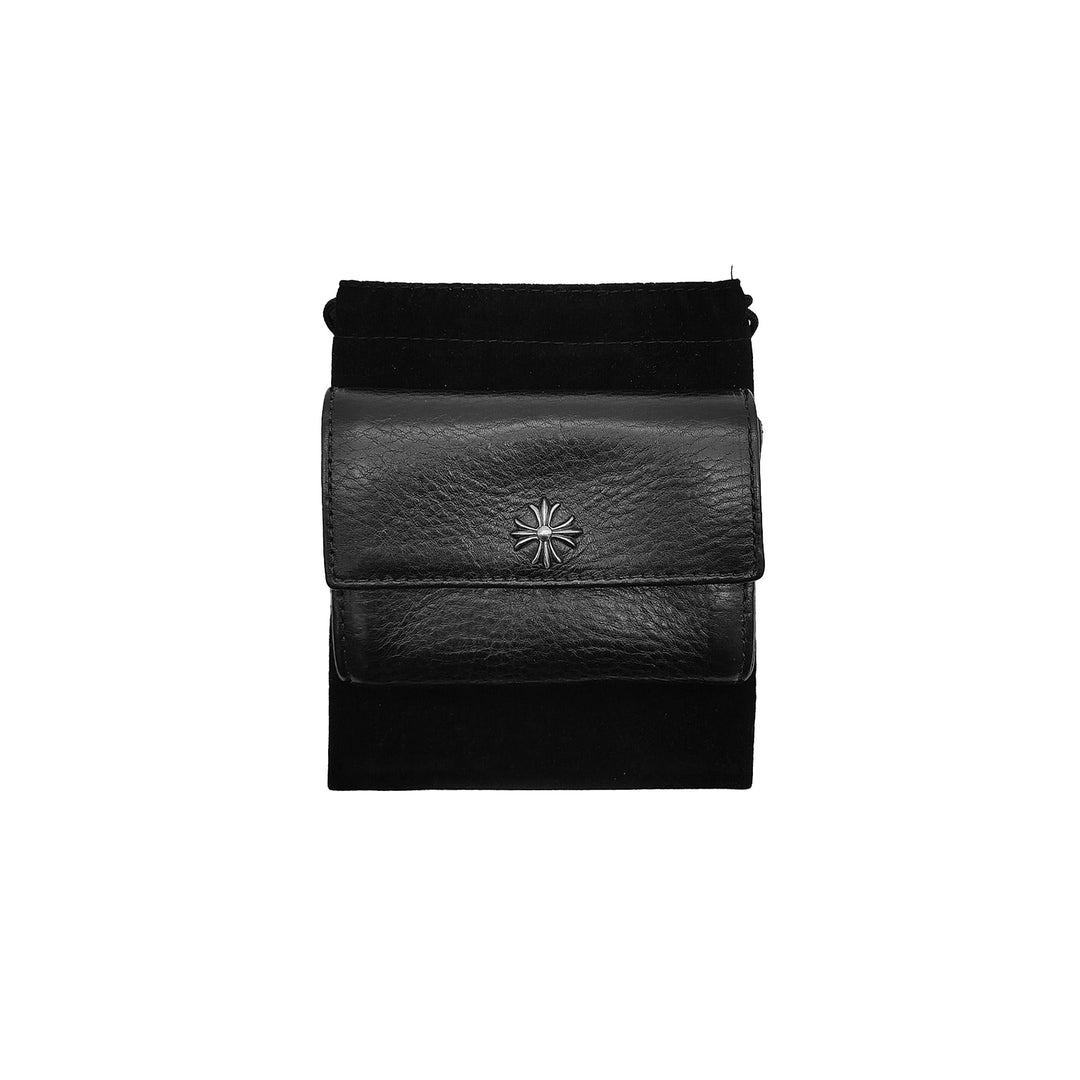 크롬하츠 타이니 플러스 크로스 가죽 카드 홀더