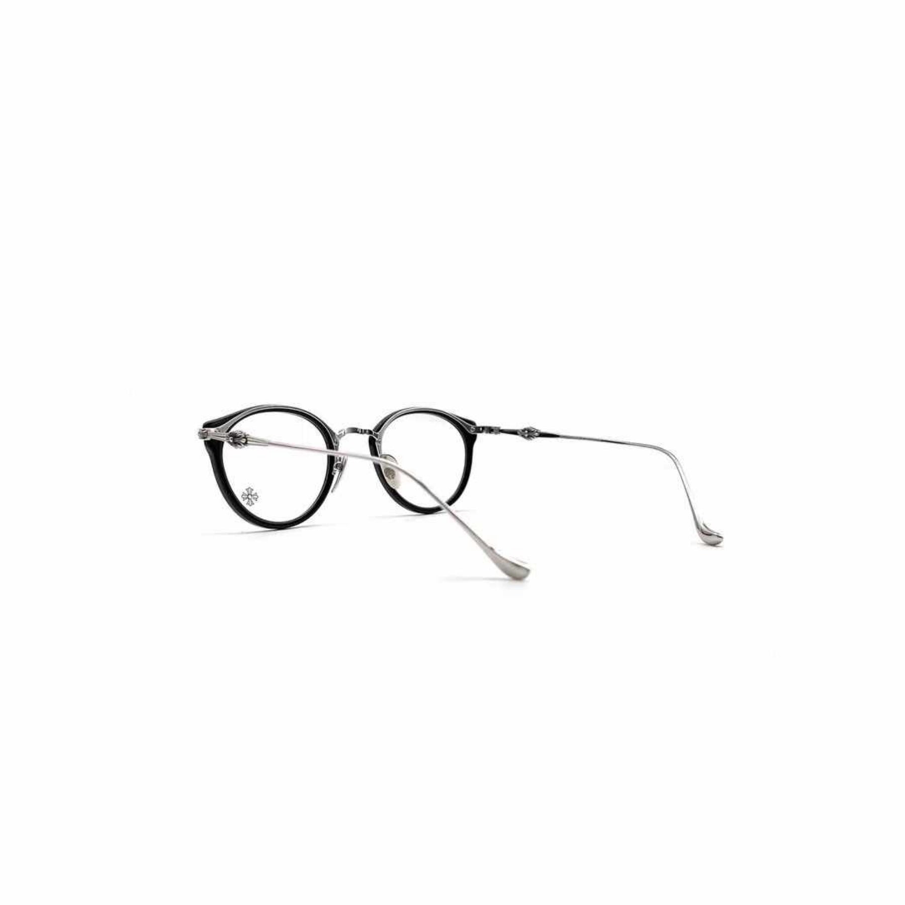 Chrome Hearts DIG BIG BK/SS Black&Silver Glasses Frame - SRM