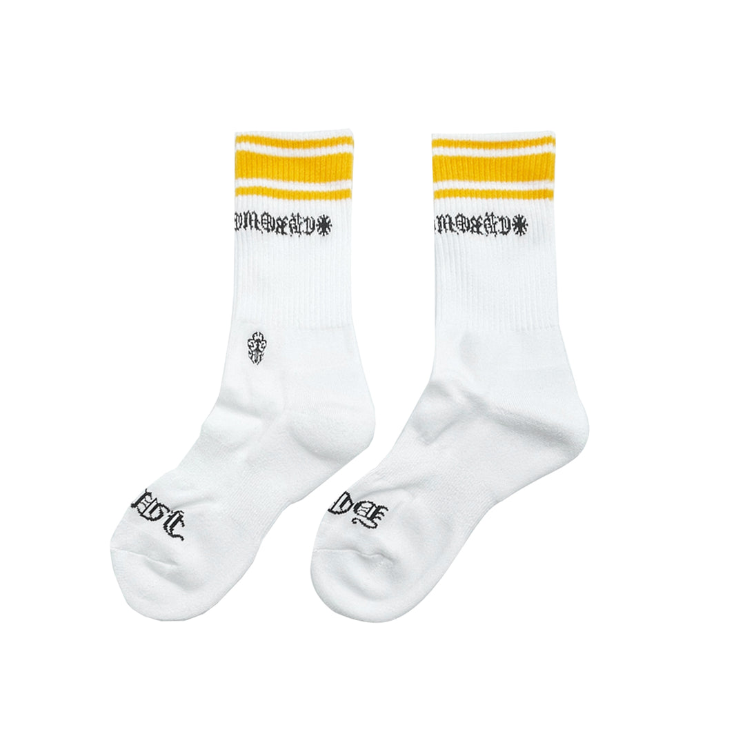 Chrome Hearts Embroidered Dagger Striped Sport Socks