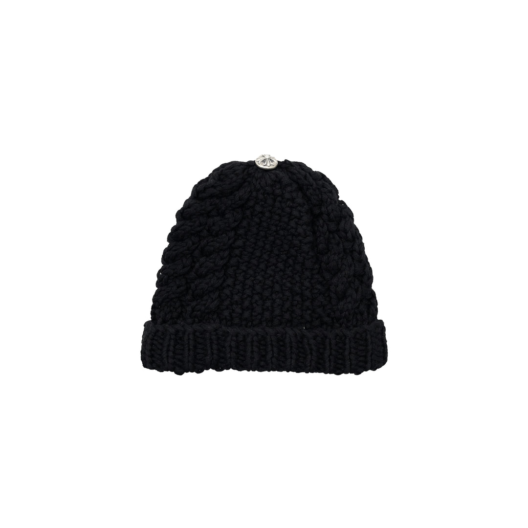 Chrome Hearts Cross Patch Black Beanie For Kids