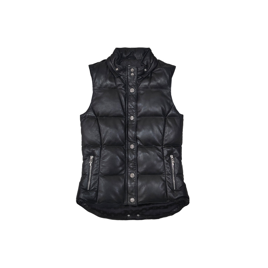 Chrome Hearts Black Vest With Detachable Hood