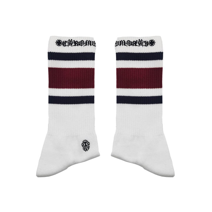 Chrome Hearts Embroidered Dagger Jacquard Knit Sport Socks