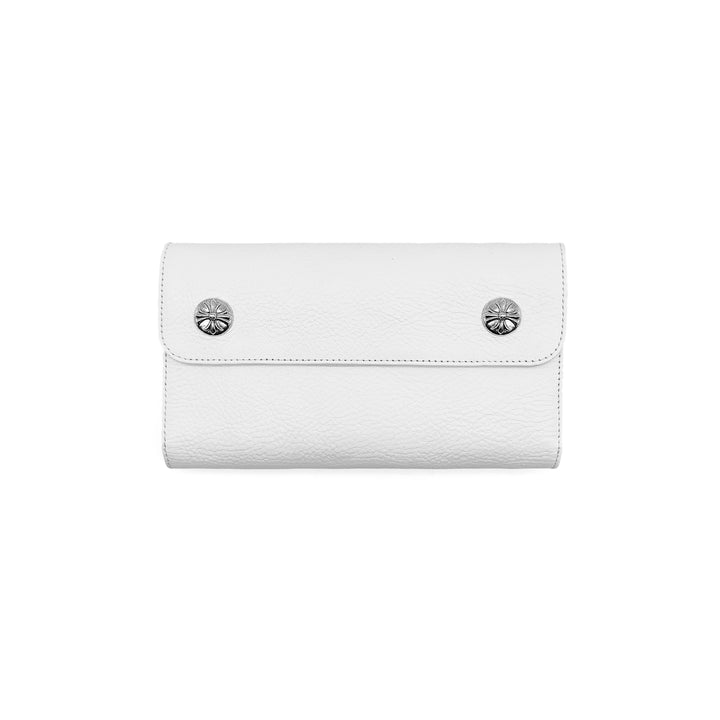 크롬하츠 화이트 롱 폴드 지갑