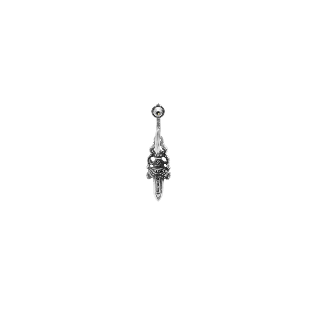 Chrome Hearts Silver Dagger Drop Earring Hoop