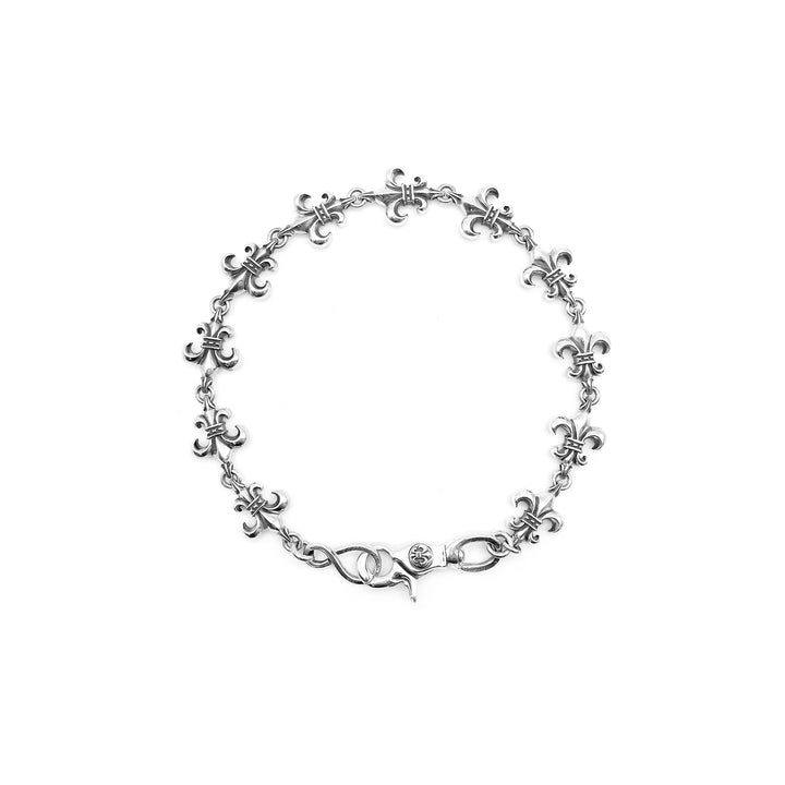 Chrome Hearts Silver BS Fleur De Lis Wallet Chain