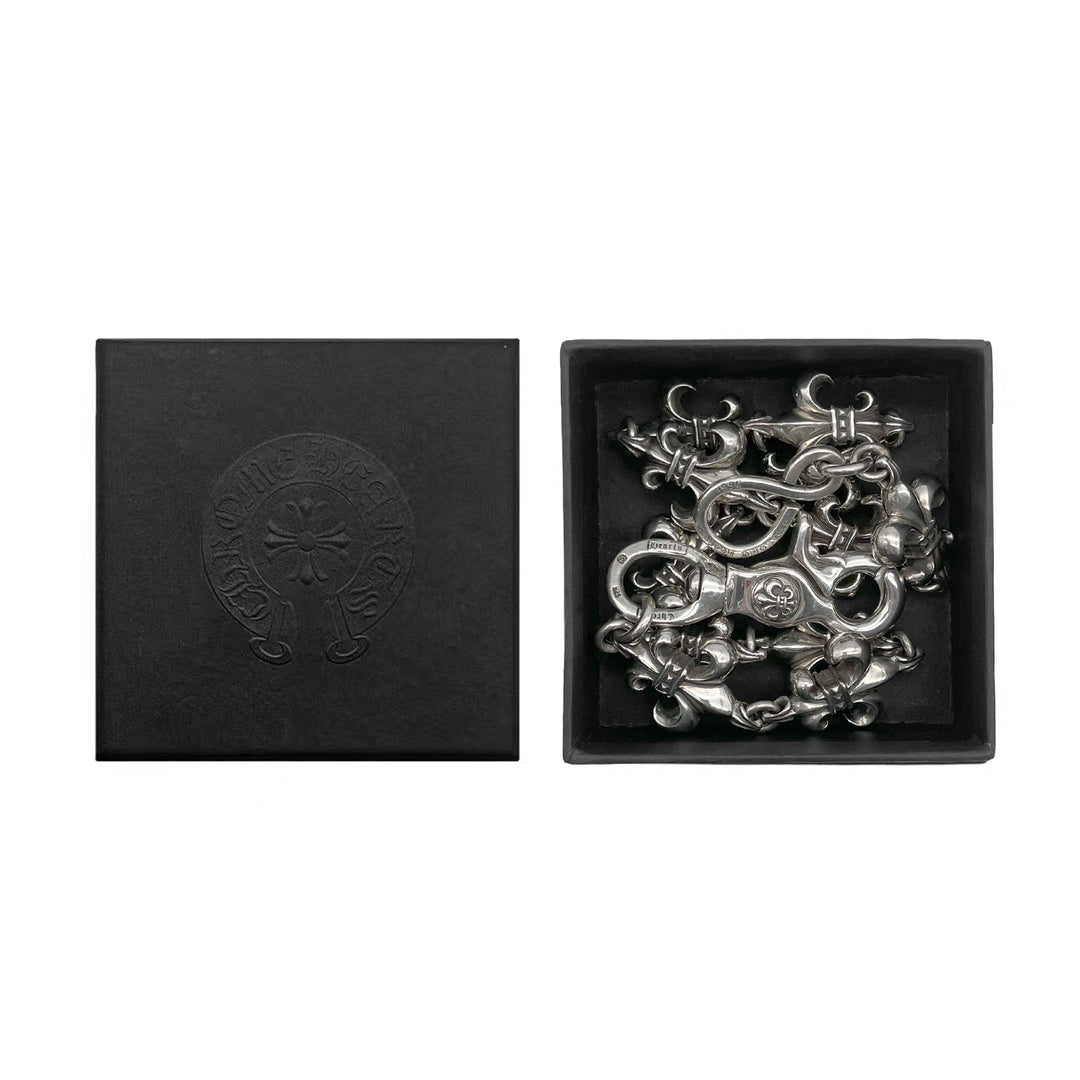Chrome Hearts Silver BS Fleur De Lis Wallet Chain