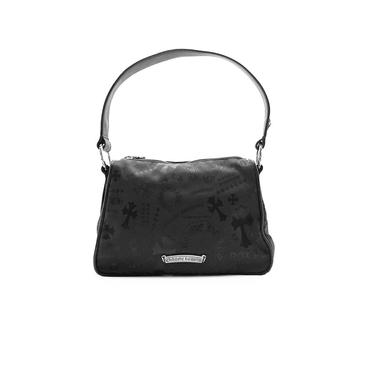 Chrome Hearts Silver Dagger Tonal Monogram Black Nugget Bag