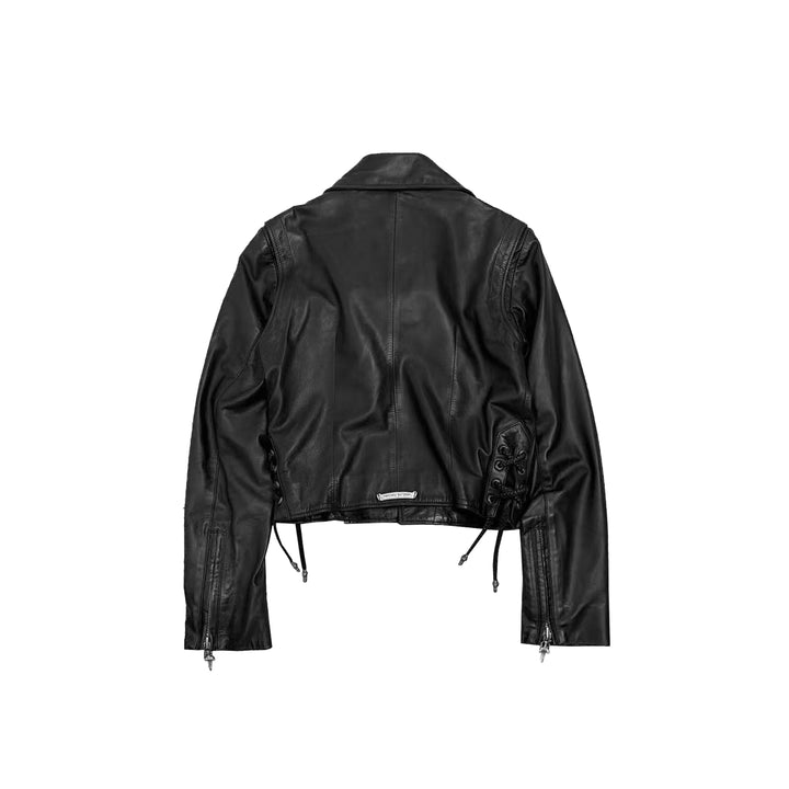 Chrome Hearts JJ Dean Leather Biker Cropped Jacket