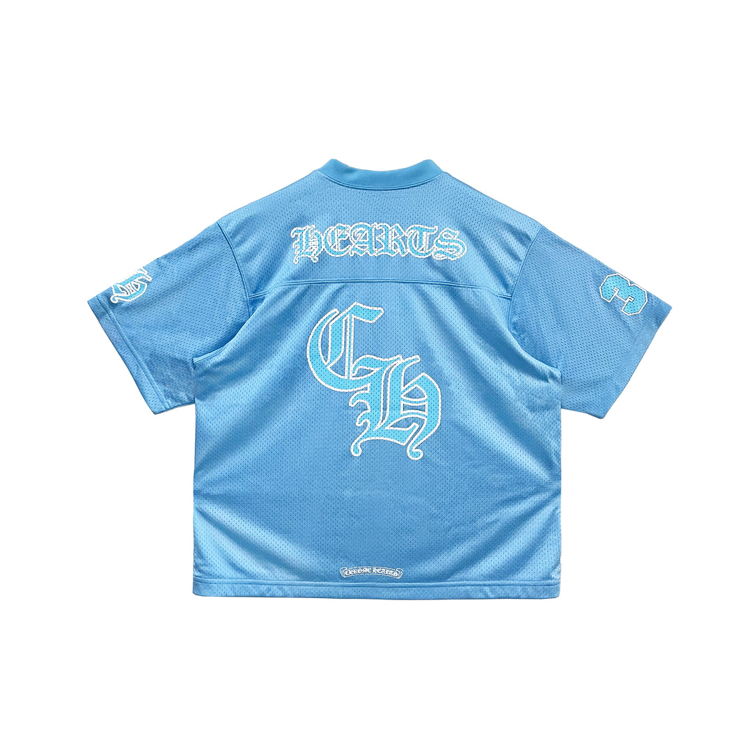 Chrome Hearts Blue Mesh Ice Hockey Short Sleeve Tee