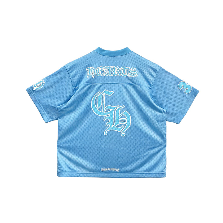Chrome Hearts Blue Mesh Ice Hockey Short Sleeve Tee