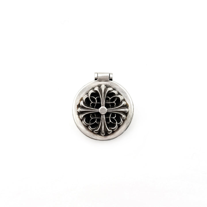 Chrome Hearts Silver Floral Cross Incense Candle Box