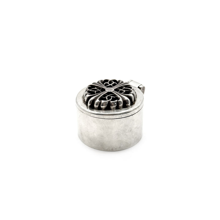 Chrome Hearts Silver Floral Cross Incense Candle Box