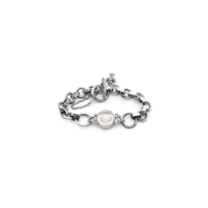 Chrome Hearts Diamond Babyfat Chain Geneva Watch