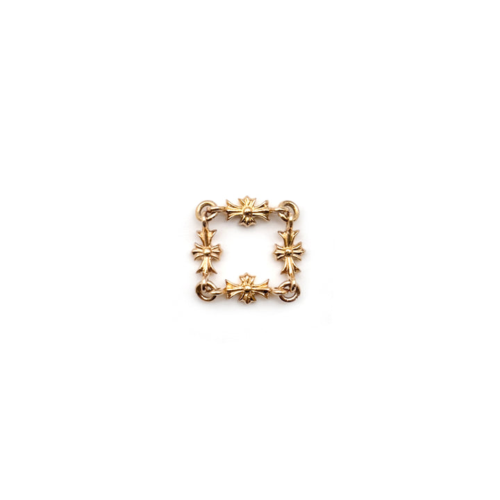 Chrome Hearts 22K Gold Diamond Tiny E Ring